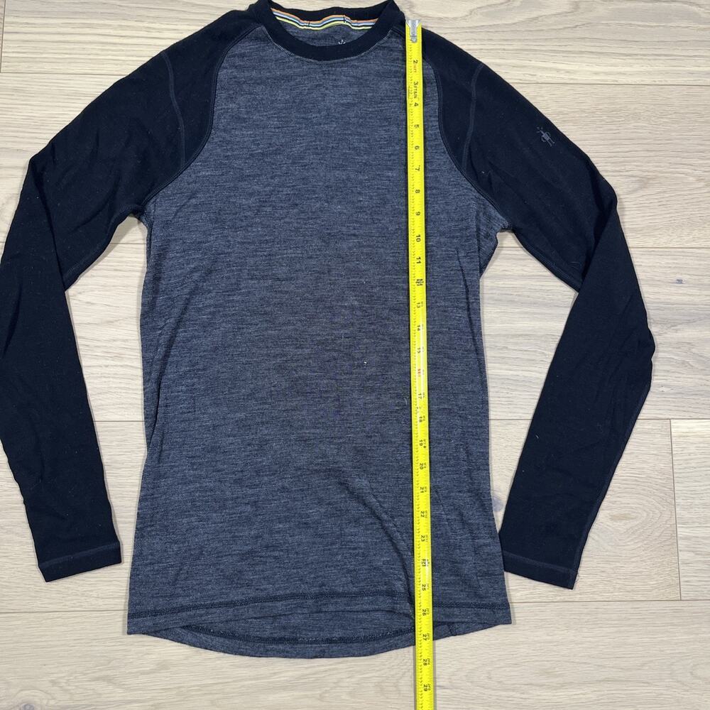Smartwool Shirt Mens S Gray All Seaons Merino Wool Knit Base Layer Long Sleeve - Picture 6 of 11